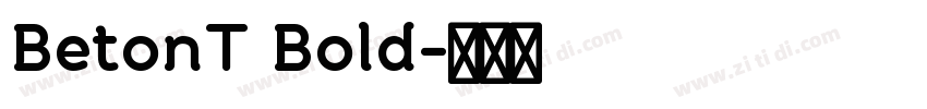 BetonT Bold字体转换
